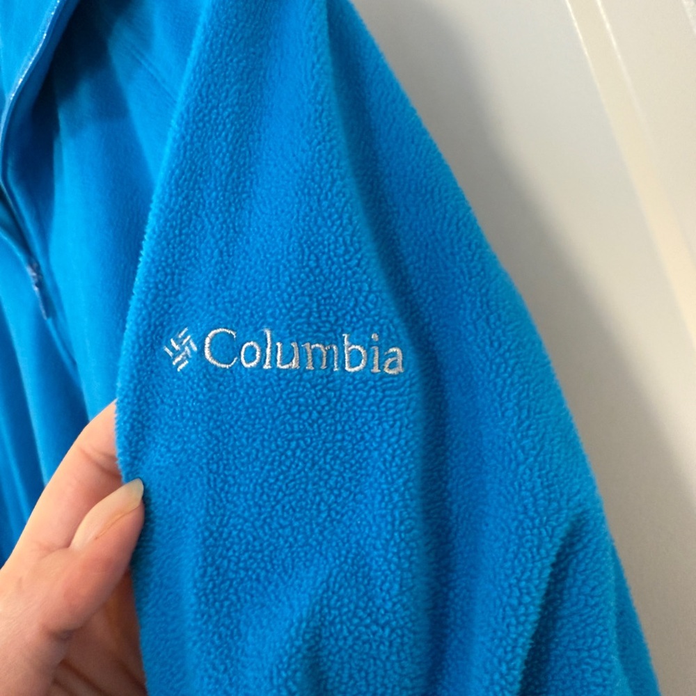 COLUMBIA Caribbean Blue Fleece Pull Over XL - Picture 4 of 7